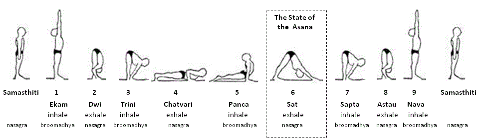 vinyasa surya namaskar A